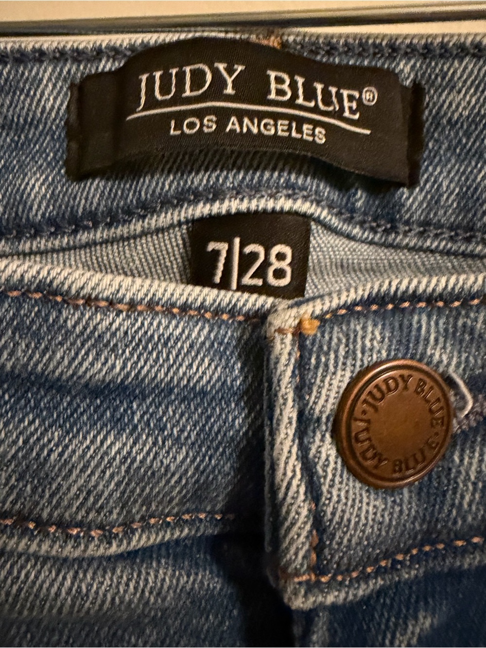 Judy Blue Vintage Straight Jean Medium Wash Size 7/28 - Picture 8 of 16